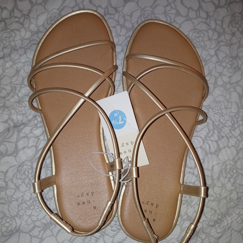 Gold sandals